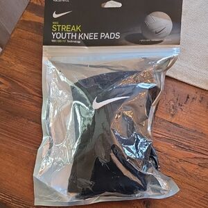 Nike Black Knee Pads with White Swoosh New